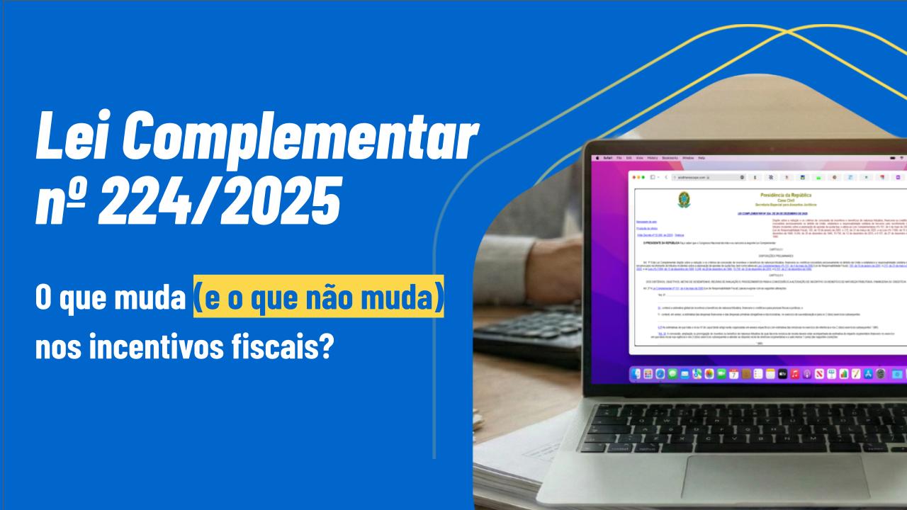 Lei complementar Incentiv